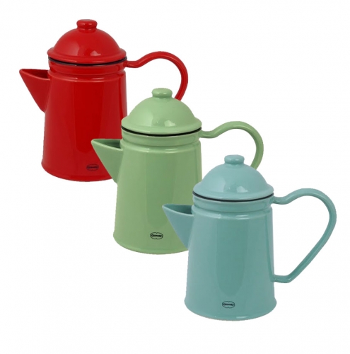 Teekanne & Kaffeekanne im Vintage Style aus Keramik