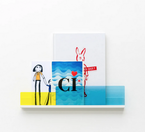 Bilderleiste Blette - Acryl Deko-Regal für Bilder, Zeichnungen, Bücher