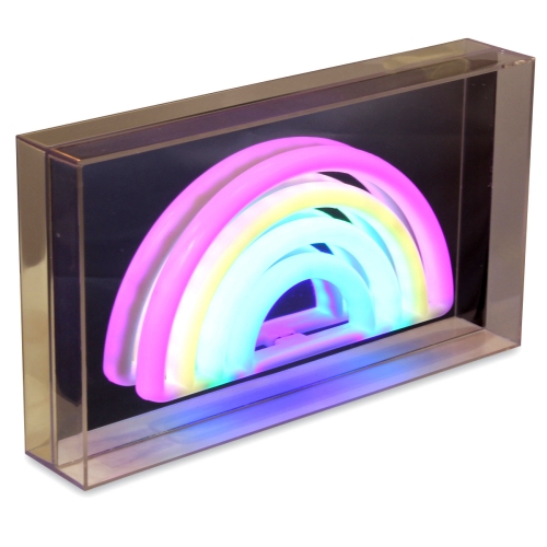 Deko Lampe LED Neon Regenbogen Lightbox