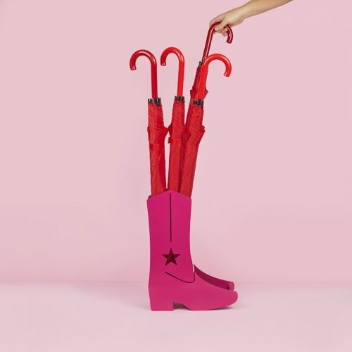 Preview: Schirmständer im Cowboystiefel-Design pinke Boots