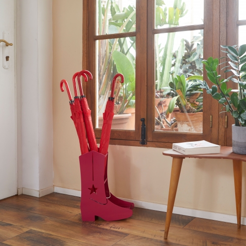 Preview: Schirmständer im Cowboystiefel-Design pinke Boots