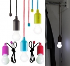 Bright LED Lampe an der Schnur - Kabellose Glühbirne mit Zugschalter Pull Light